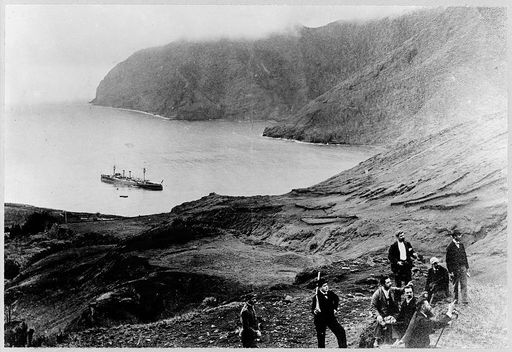 Image of Robinson Crusoe Island from Frank and Frances Carpenter's collection. The photo was taken sometime between 1890 and 1922.