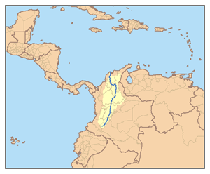 Magdalena watershed map