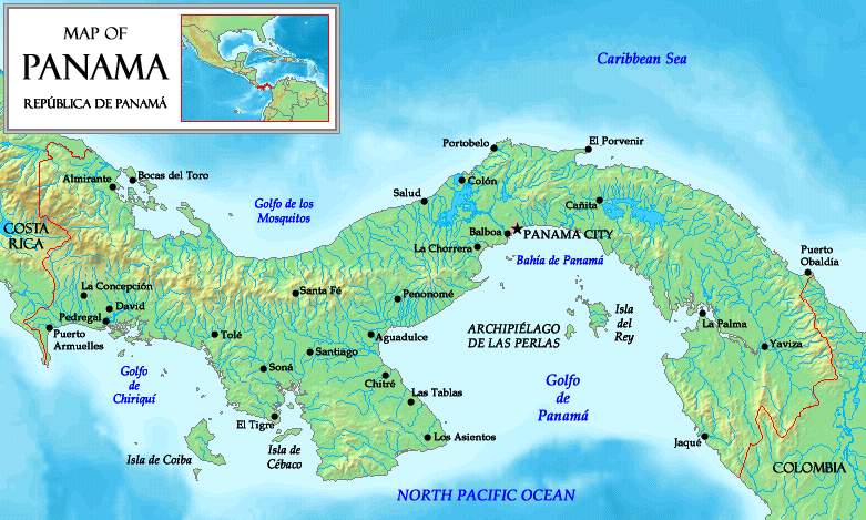 Map of Panama