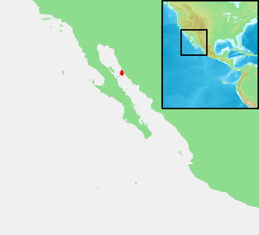 Tiburon island location map.