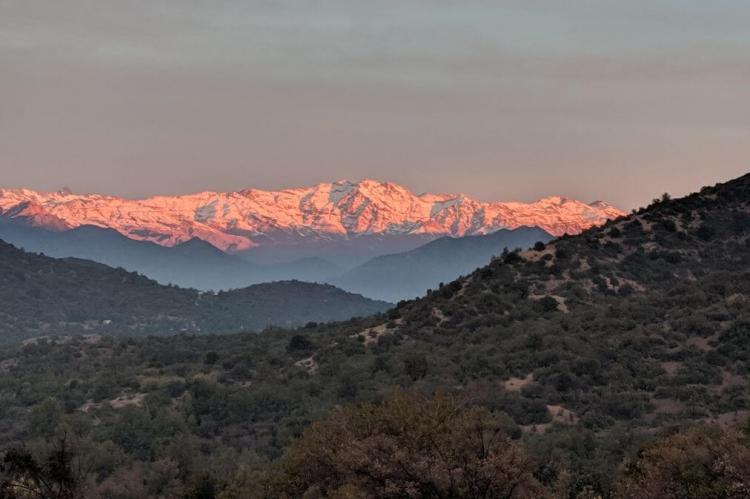 Andes range at sunset, Chile