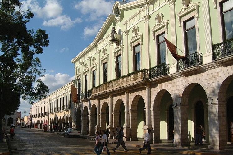 Governor's Palace on the main square, Arcade, Mérida Yucatán México