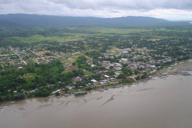 Atalaya, Peru, located where the Tambo and Urubamba Rivers converge to form the Ucayali River.
