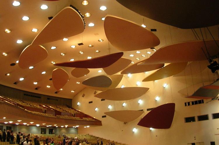 Aula Magna, "Acoustic Clouds" (1953) by Alexander Calder, Central University of Venezuela