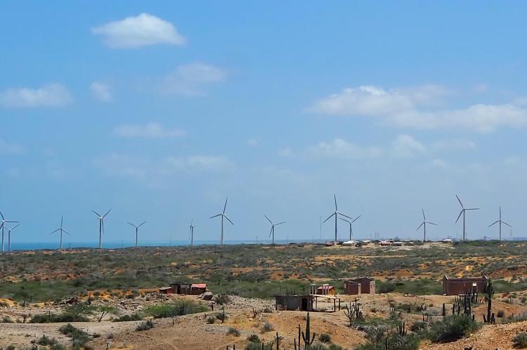 Guajira wind farm, northern La Guajira