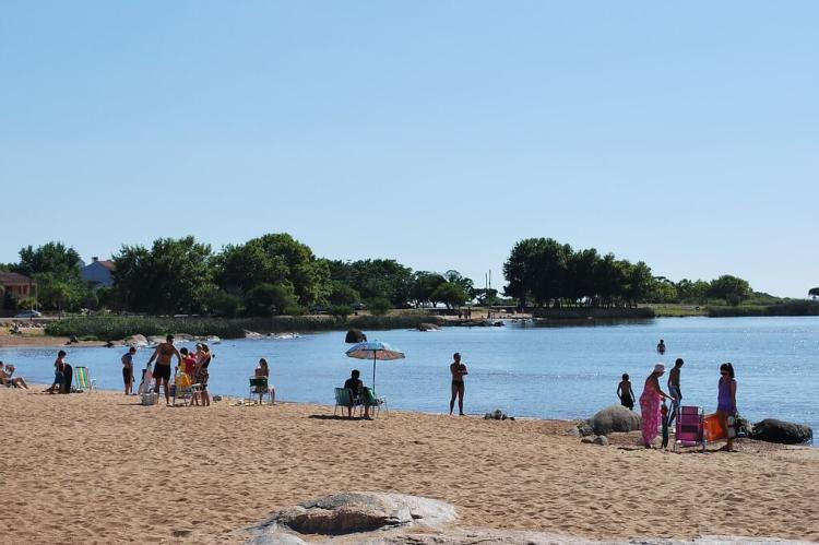 Beach on Lagoa dos Patos, Rio Grande do Sul, Brazil