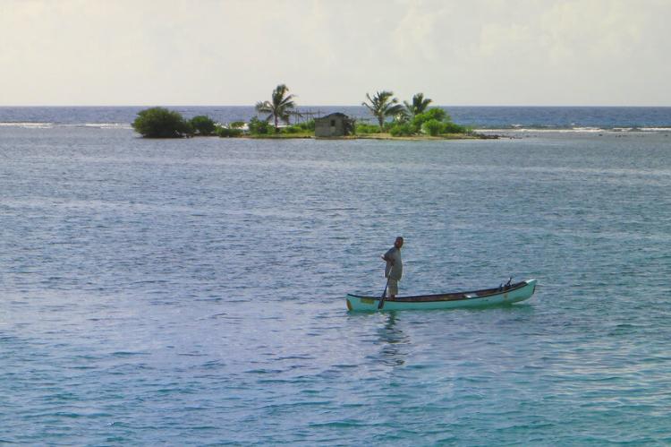 Belize Fisherman near Ambergris Caye, Belize