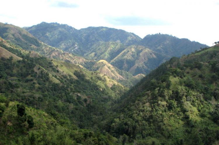 View of the Blue Mountains near Irish Town, Jamaica