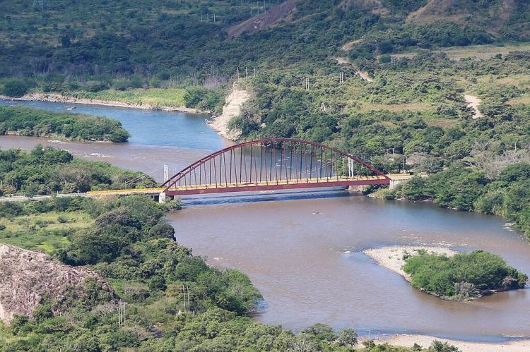 Bridge over the Magdalena River near Gigante, Colombia