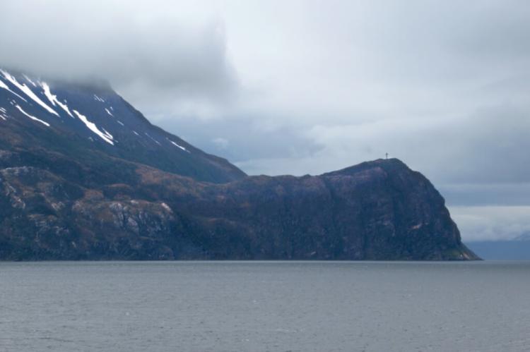 Cabo Froward on the Estrecho de Magallanes south of Punta Arenas, Chile, is the southernmost point of continental South America.