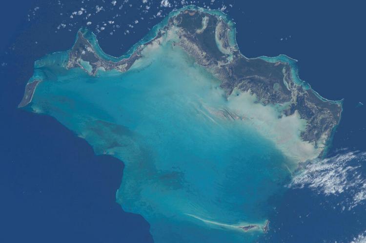 Caicos Islands from the International Space Station, NASA