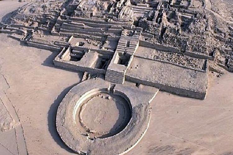 Ruins of the 6,000-year-old city of Caral
