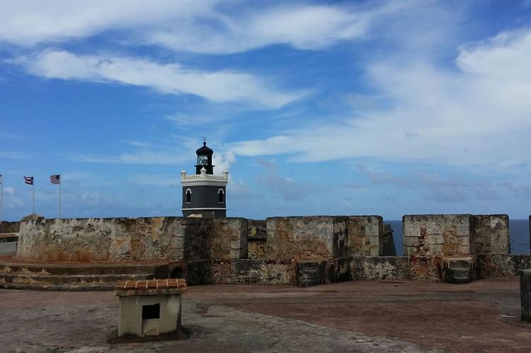 San Felipe del Moro Castle View to Lighthouse, Puerto Rico