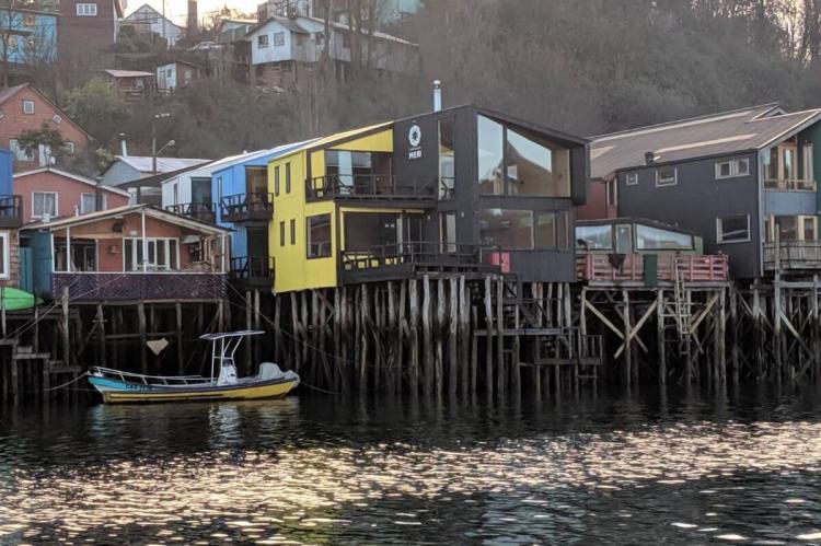 Stilt houses at Castro, Chiloé Island, Chile