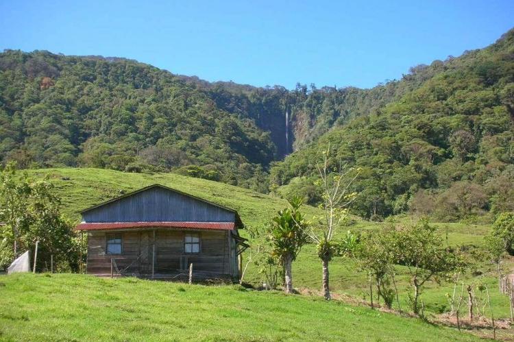 Turrialba River Waterfall in the vicinity of the volcano, Costa Rica