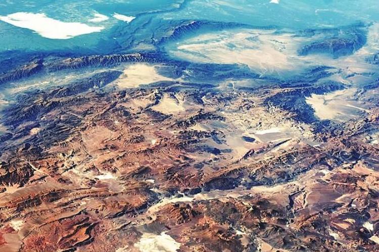 NASA image: the APVC lies in the lower part of the image, above the chain of volcanoes at the bottom