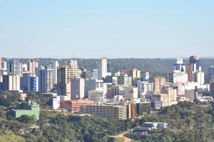 Skyline of Ciudad del Este, Paraguay