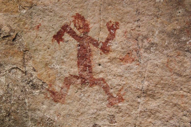Petroglyph in Chiribiquete National Park, Colombia