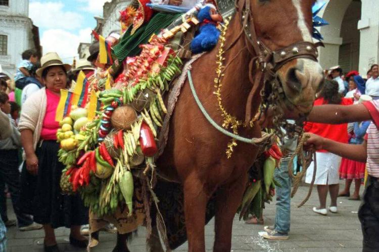 Christmas Eve parade, Cuenca, Ecuador