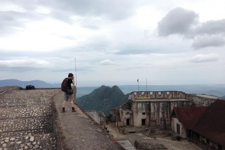 View from the top of the Citadelle Laferriere outside Milot, Haiti
