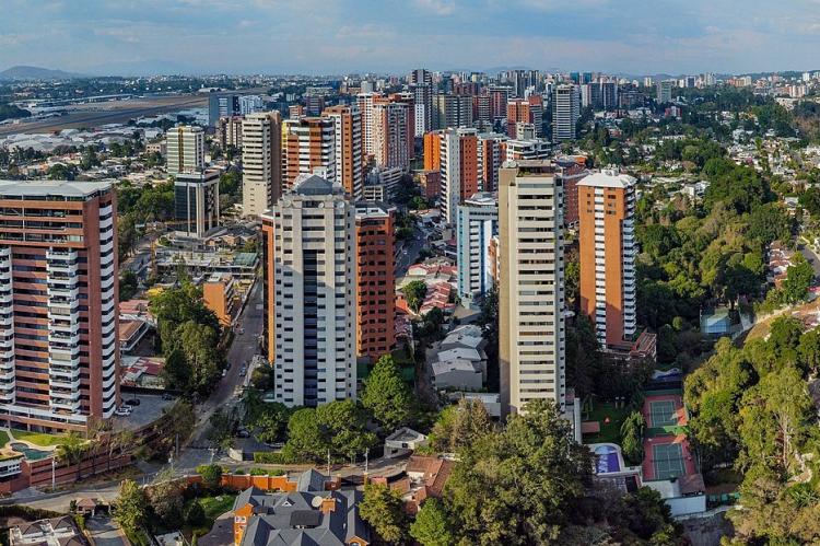 Aerial view of Guatemala City