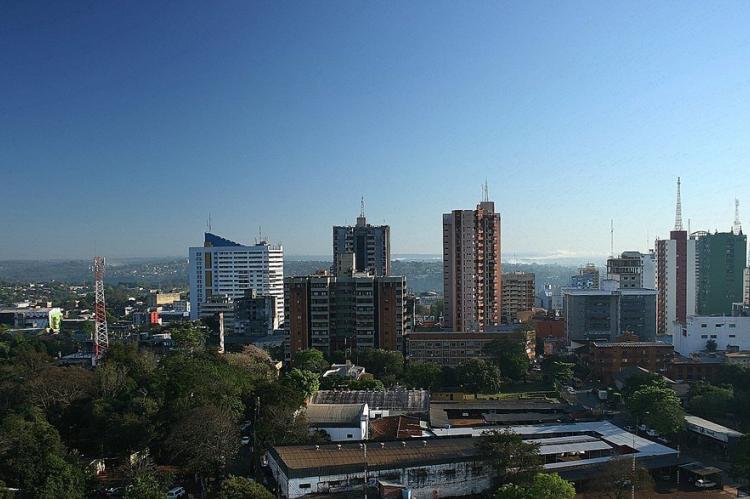 Skyline of Ciudad del Este, Paraguay