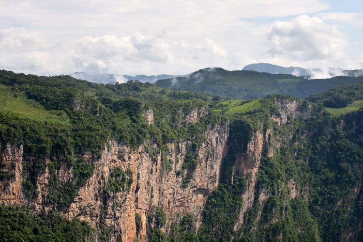 Chiapas Highlands: Cliff wall of el Cañón del Sumidero
