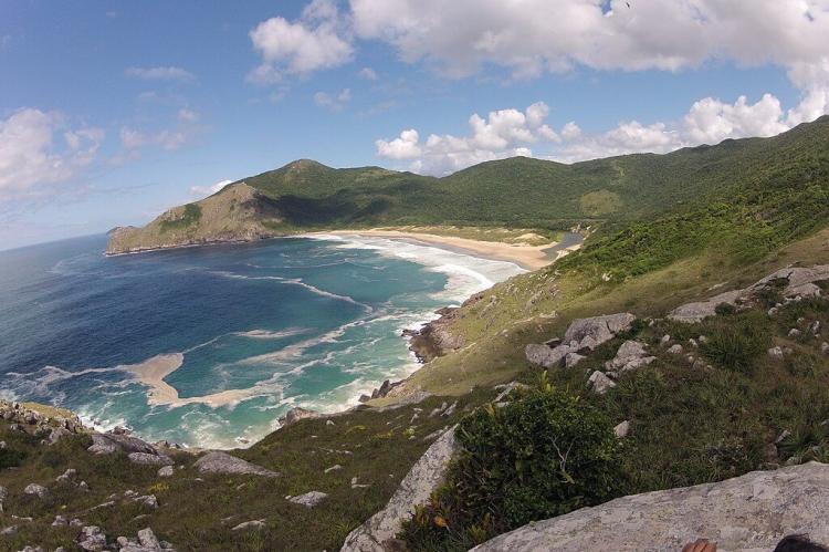 Coastline panorama, State of Santa Catarina, Brazil