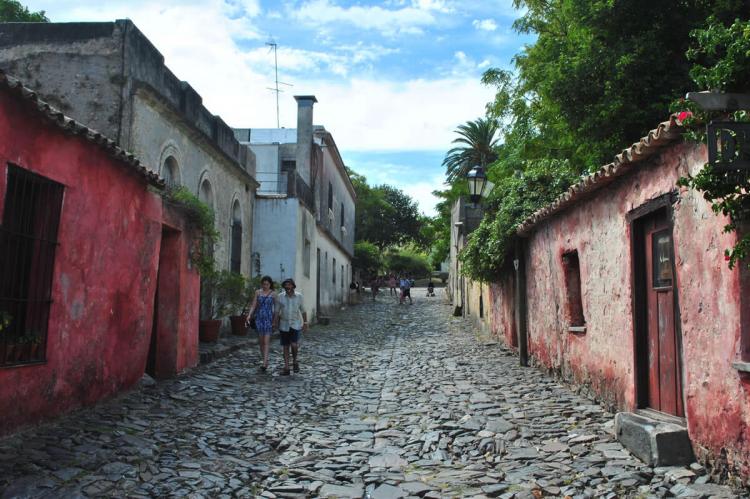 "Calle de los Suspiros" in Colonia del Sacramento, Uruguay