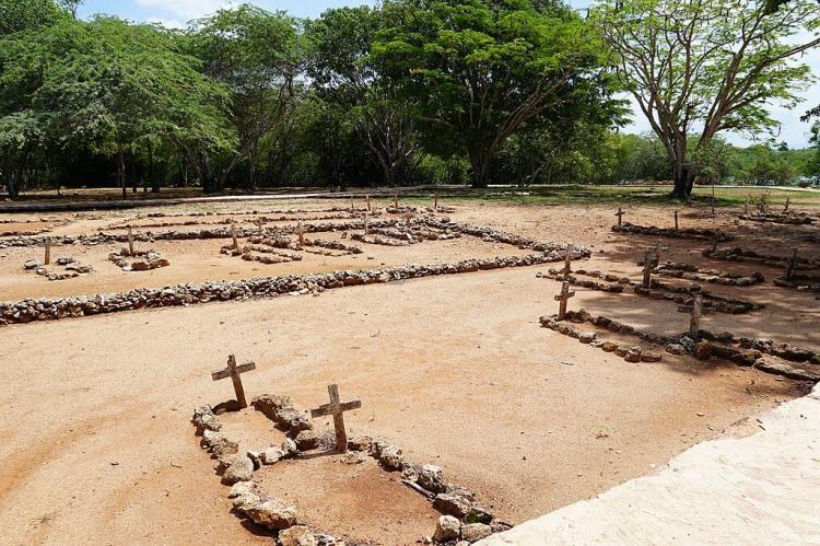 Colonial cemetary at La Isabela, Dominican Republic