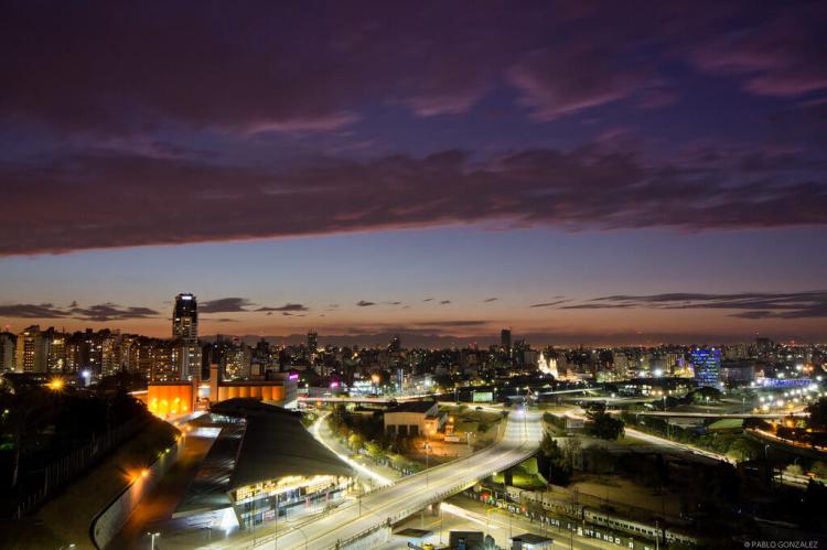 Panorama of Córdoba, Argentina at night