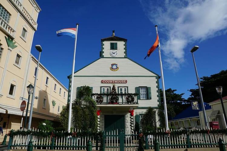 Courthouse in Philipsburg, St Maarten
