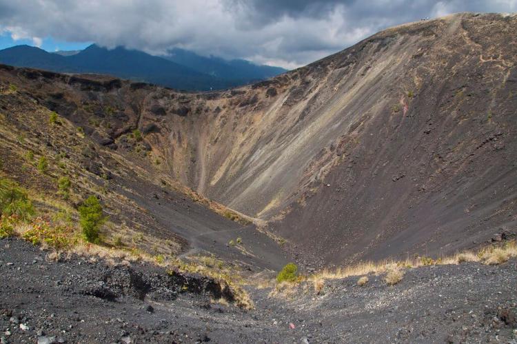 Paricutín volcano crater, Mexico