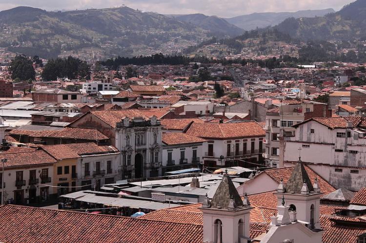 View of the city of Cuenca, Ecuador