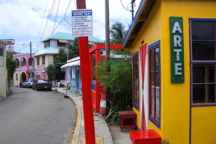 Street scene, Island of Culebra, Puerto Rico