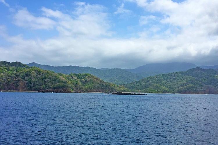 View of the Darien Gap from the Pacific coast of Panama