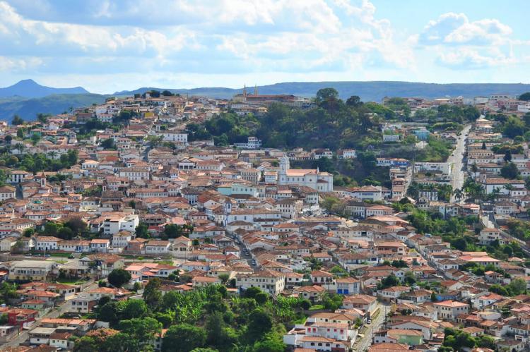 View of Diamantina, Minas Gerais, Brazil