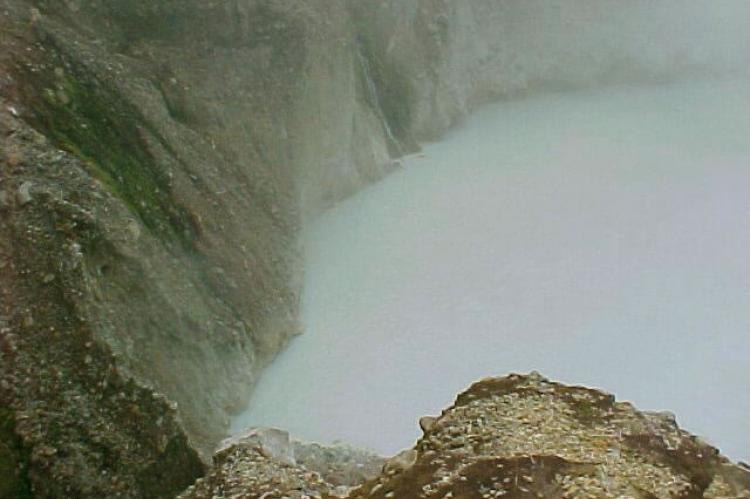 The Boiling Lake at the Valley of Desolation in Dominica