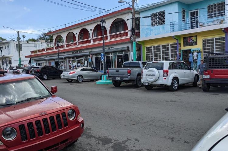 Street scene, Isabella Segunda, Vieques, Puerto Rico