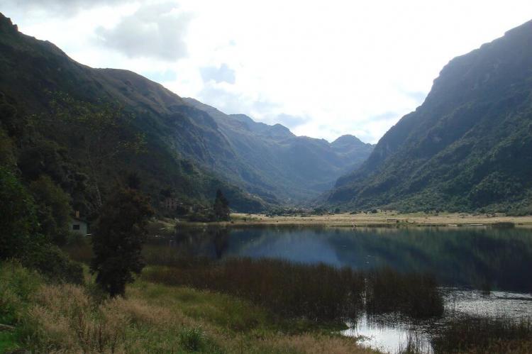 Uku Trail at 3,160 m (10,367 ft) asl, Llaviucu Lagoon, el Cajas National Park, Ecuador