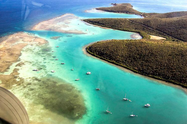 Entrance to Ensenada Honda on the Island of Culebra in Puerto Rico