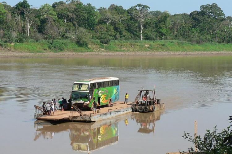 Ferryboat on the Beni River, Bolivia 