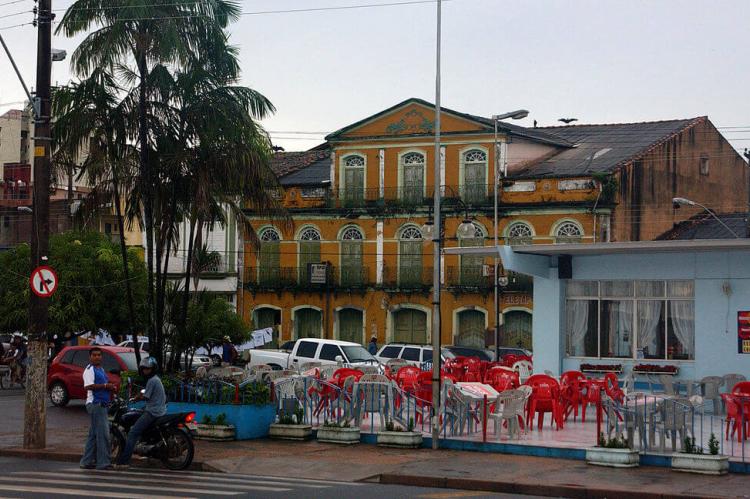 Fisherman's Square in town of Santarém, Brazil