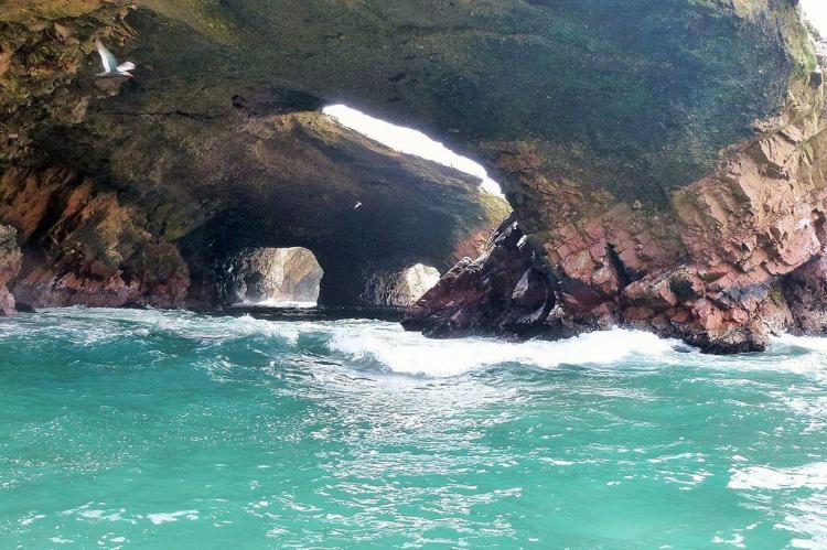 Rock formations, Ballestas Islands, Peru
