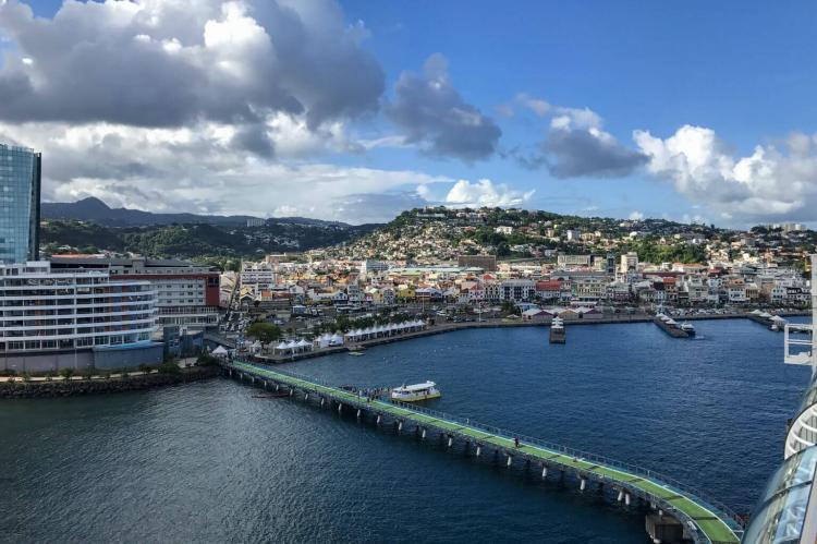 Fort de France cruise port in Martinique