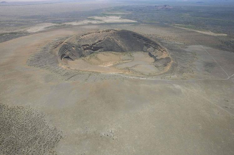 Aerial view of Gran Desierto de Altar Biosphere Reserve (Mexico)