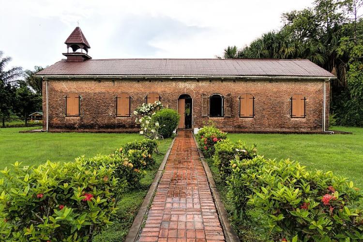 Court of Policy Hall, Fort Island, Essequibo River delta, Guyana