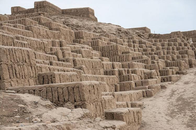 Huaca Pucllana pyramid, Lima, Peru