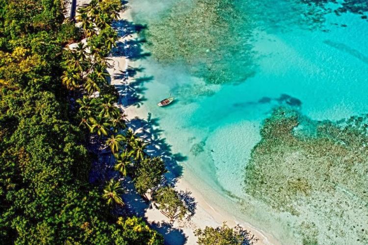 Birdseye view of Oceanshore Cove, Ile-à-Vache, Haiti