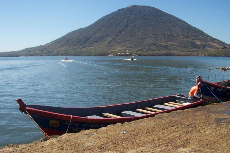 El Tigre Island, in the Gulf of Fonseca, belonging to Honduras. View from Coyolito Pier.